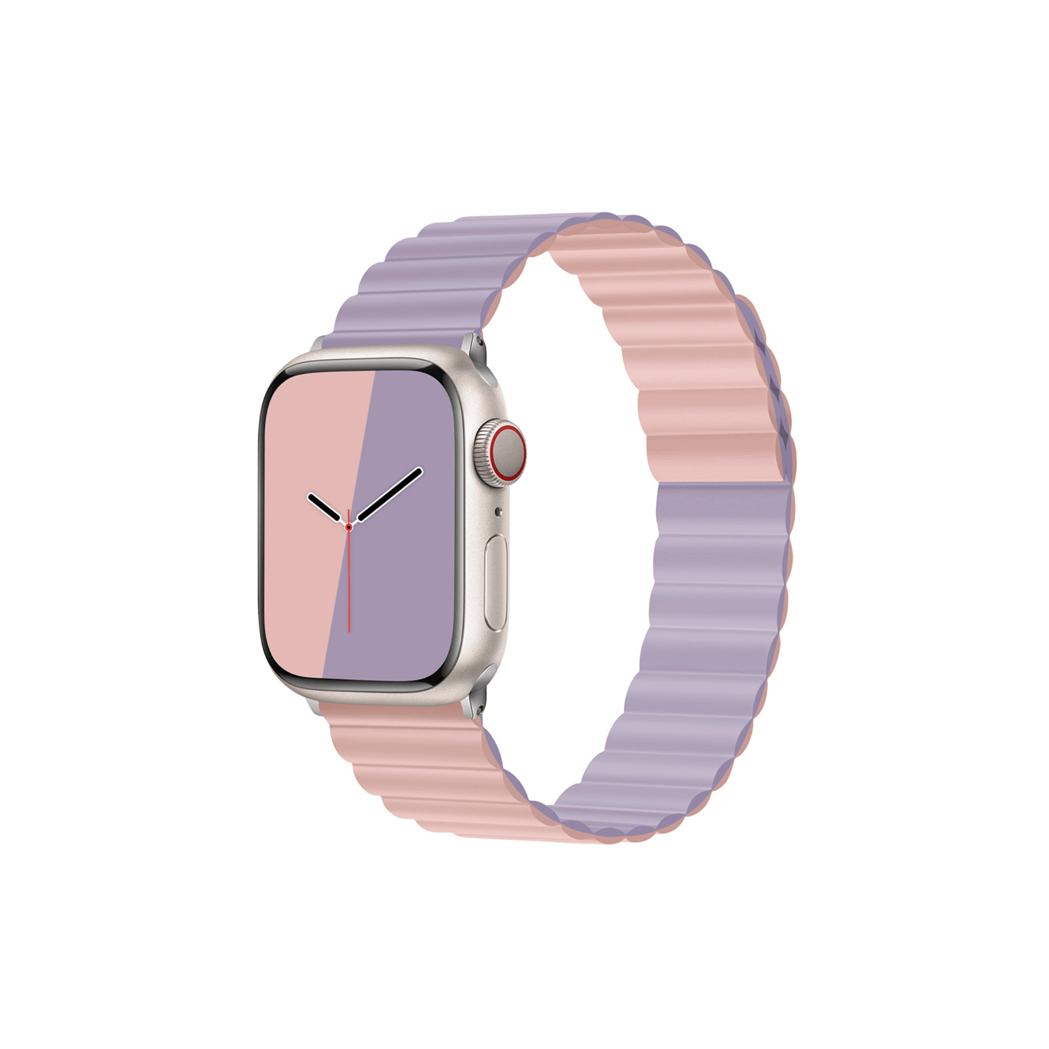 Flip Side Armband in Violett-Rosa – 2-in-1 Sportband für Apple Watch mit femininer Eleganz